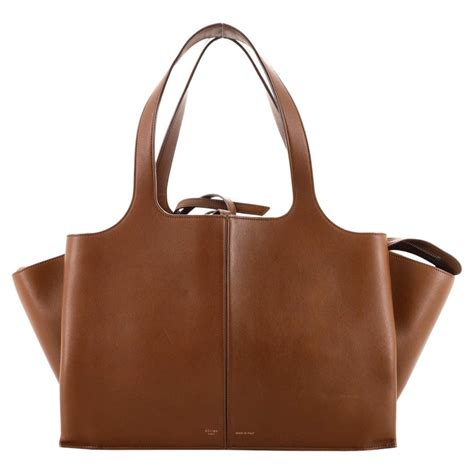 CELINE Smooth Calfskin Medium Tri